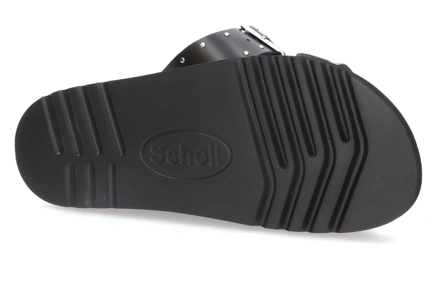 Mocassins en cuir noir avec détails argentés Beatriz Scholl