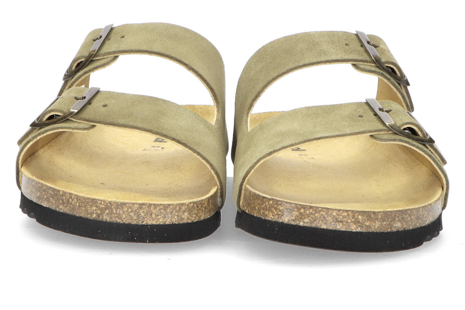 Pantoufles en velours kaki Julien Scholl