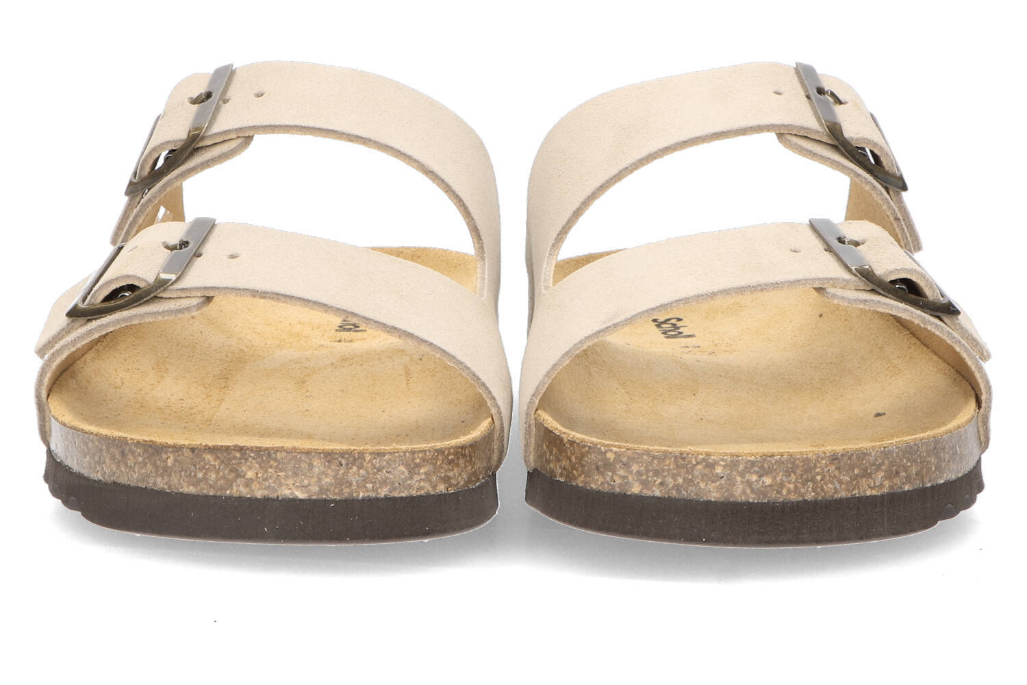 Pantoufles beiges en velours Julien Scholl