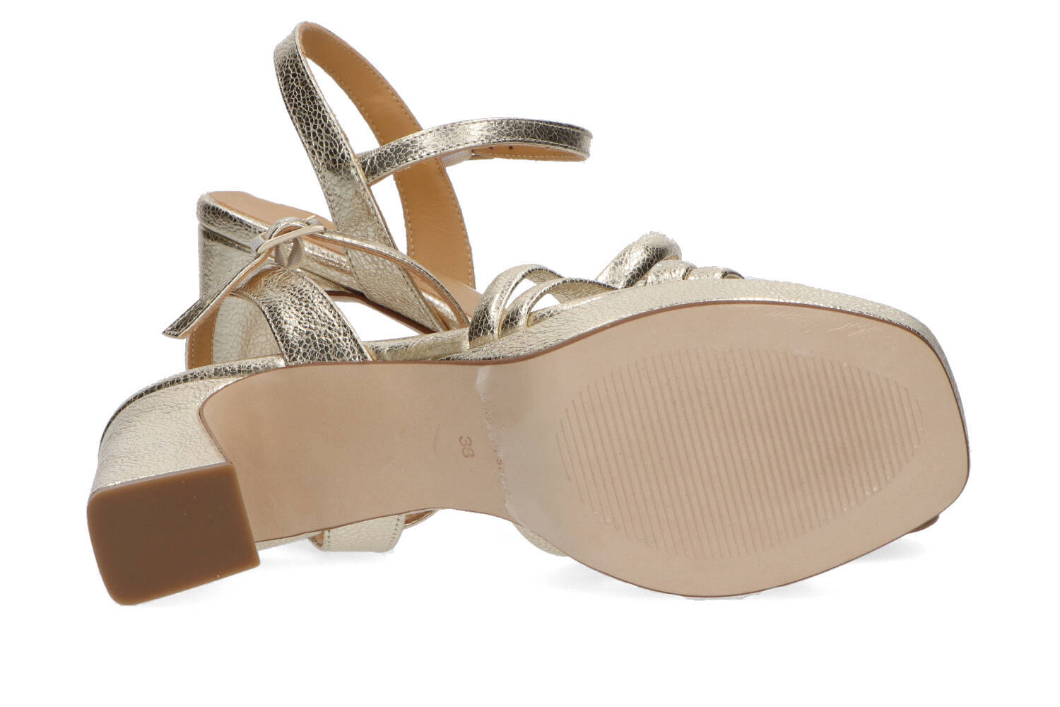 Goud sandalen met hak Atoelle Catwalk