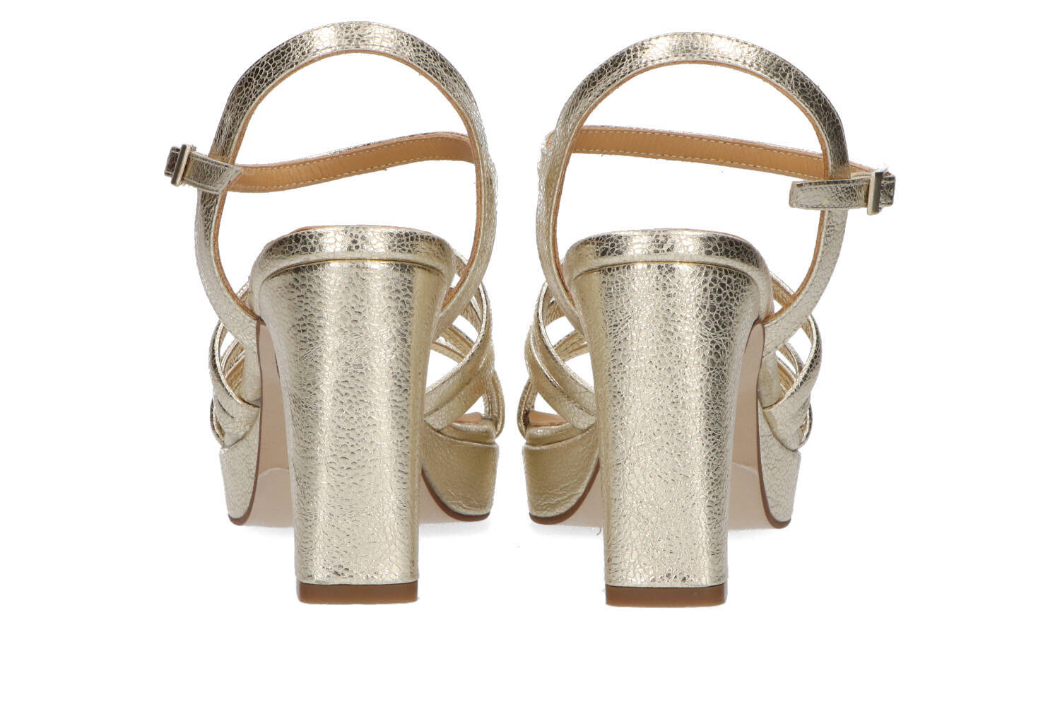 Sandales à talons dorés Atoelle Catwalk