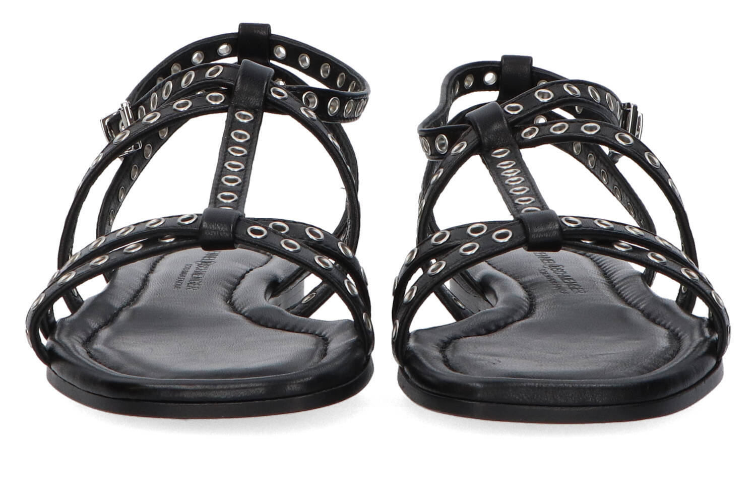 Zwarte sandalen met studs Kennel+Schmenger