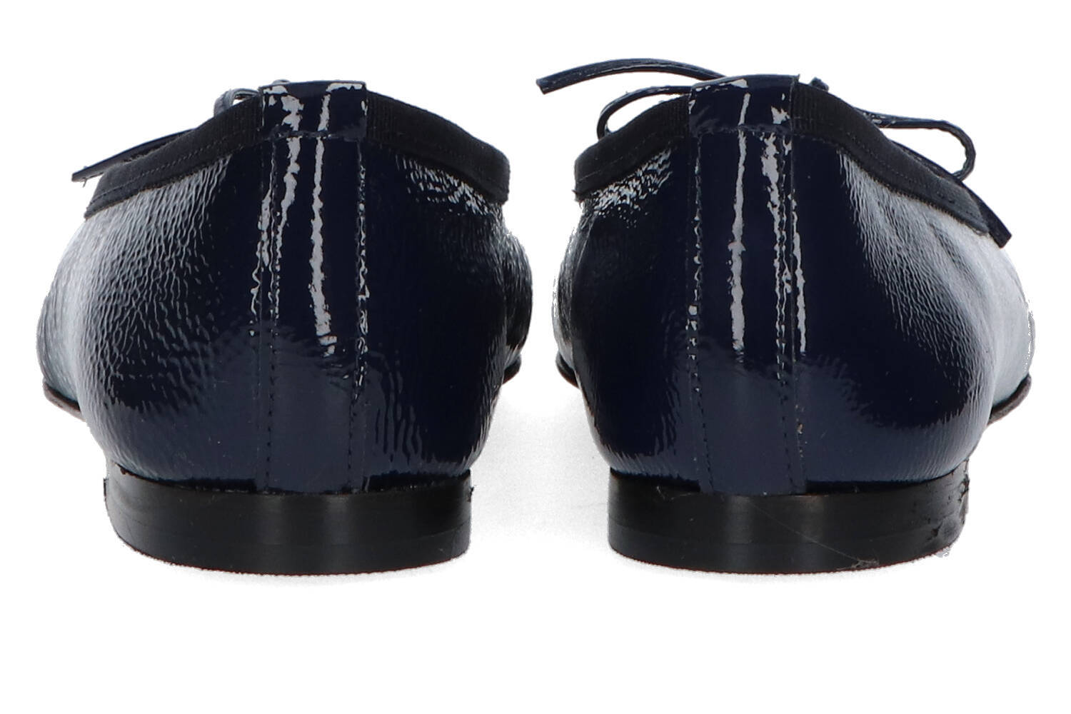 Ballerines bleu foncé en cuir verni Perla Odare