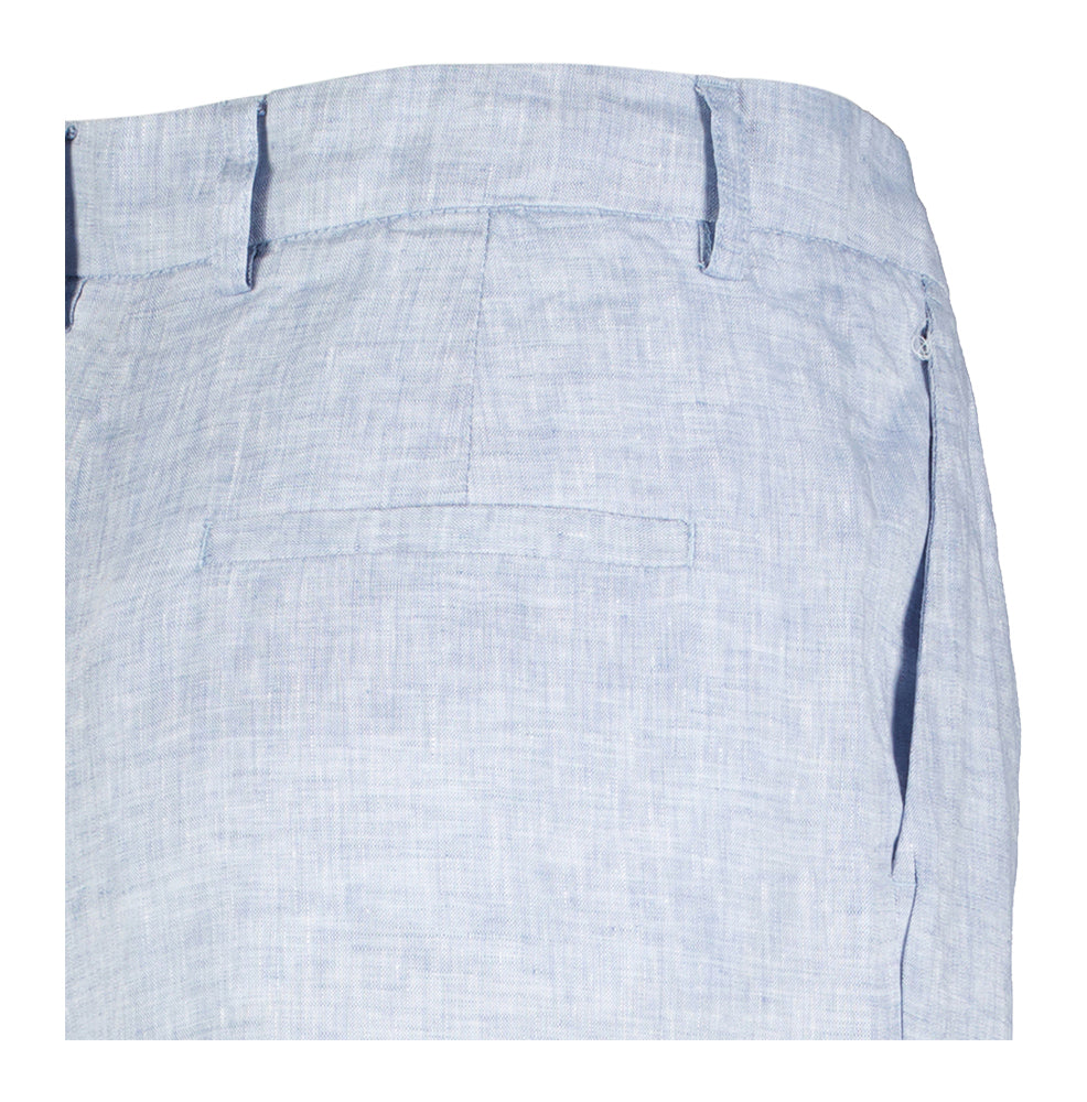 Pantalon ample en lin bleu clair à plis Tapir Momoni