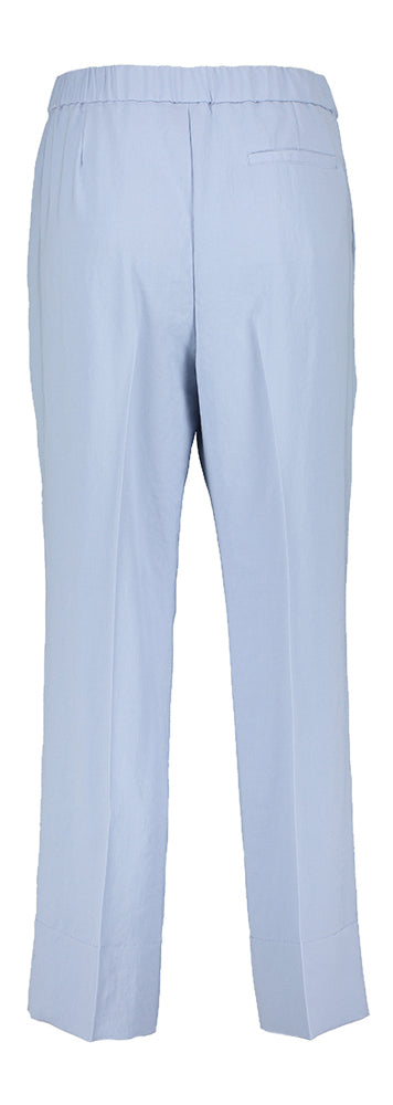 Pantalon large bleu à plis Zenggi
