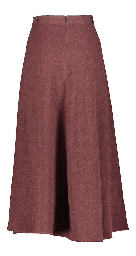 Jupe longue bordeaux Gala Mardi