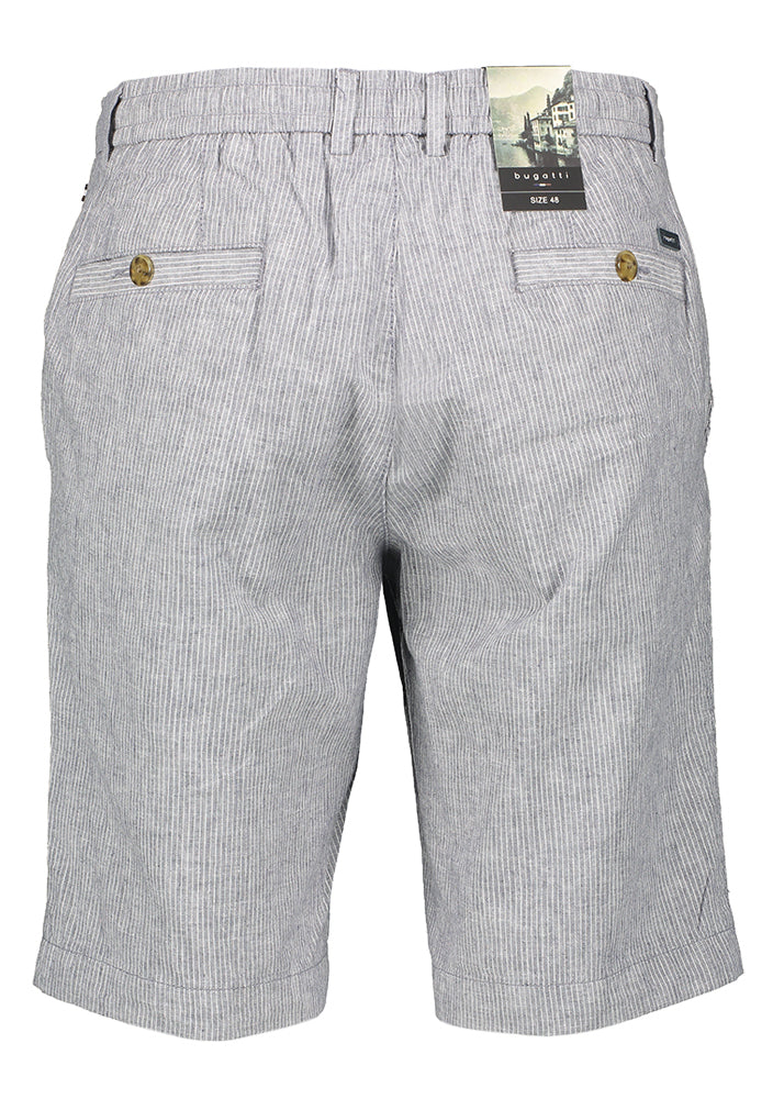 Short en jean rayé bleu Bugatti