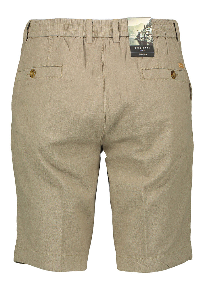 Short en lin kaki Bugatti