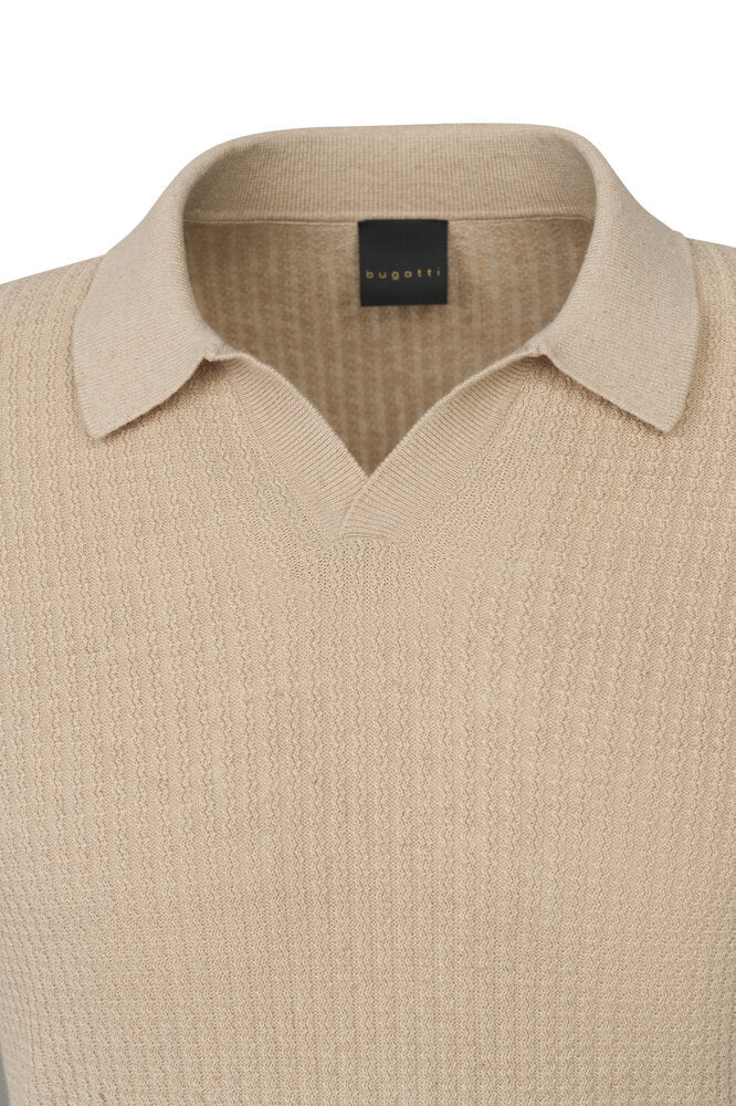 Polo en lin beige Bugatti
