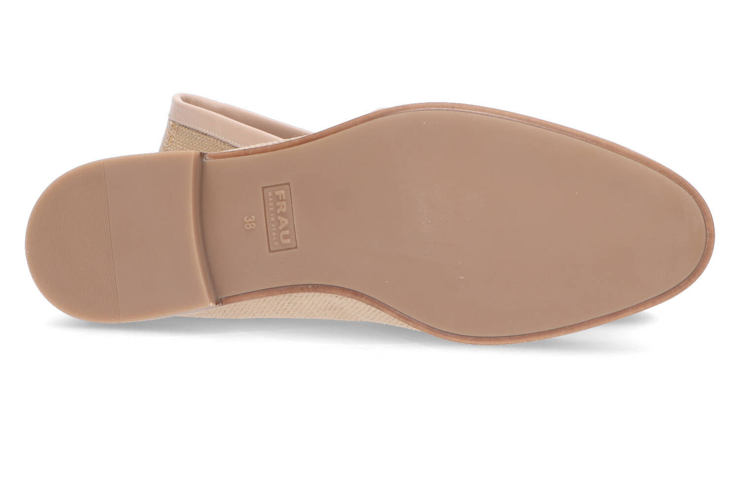 Mocassins beiges en raphia Frau