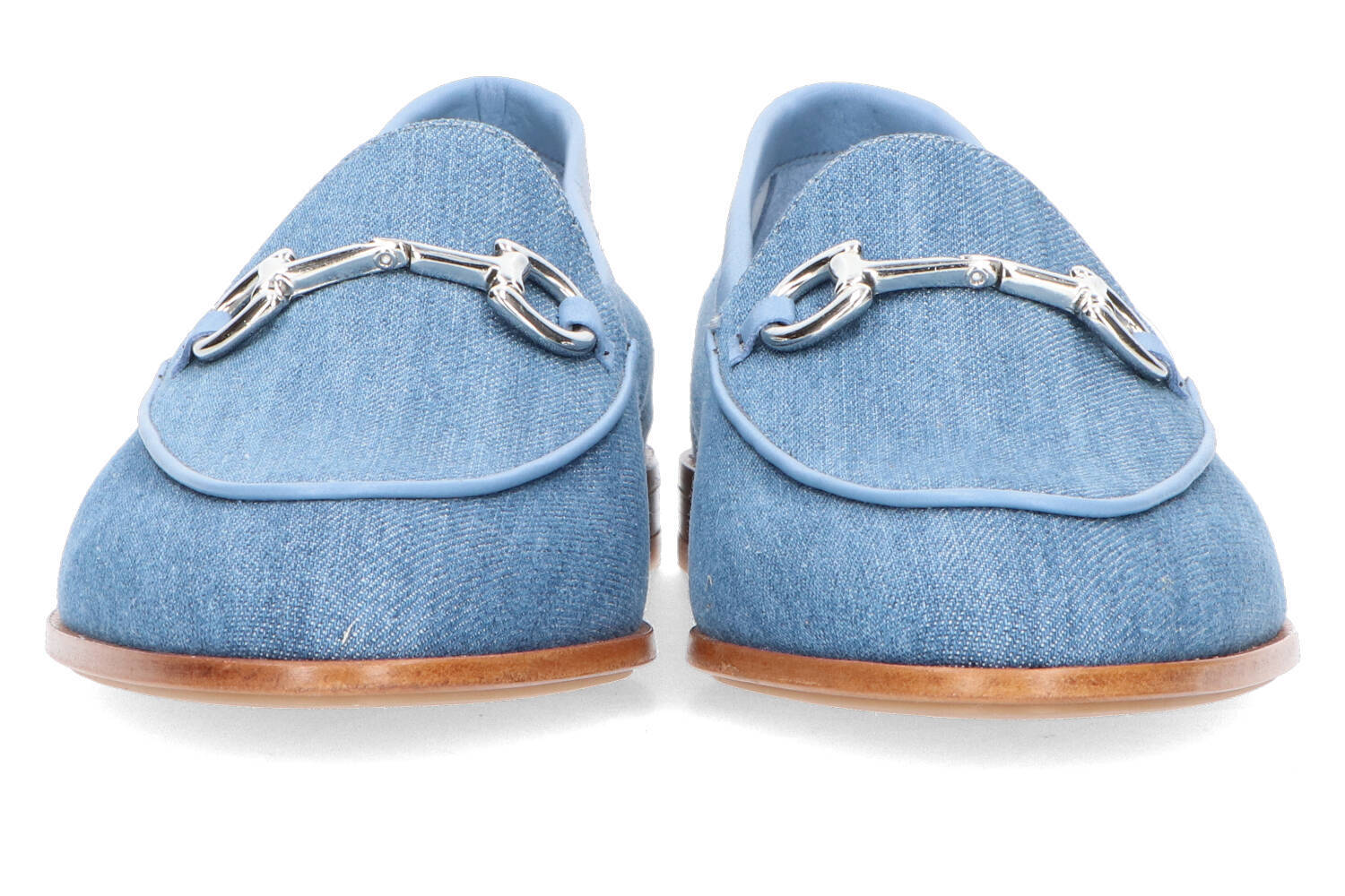 Jeans mocassins bleus Frau