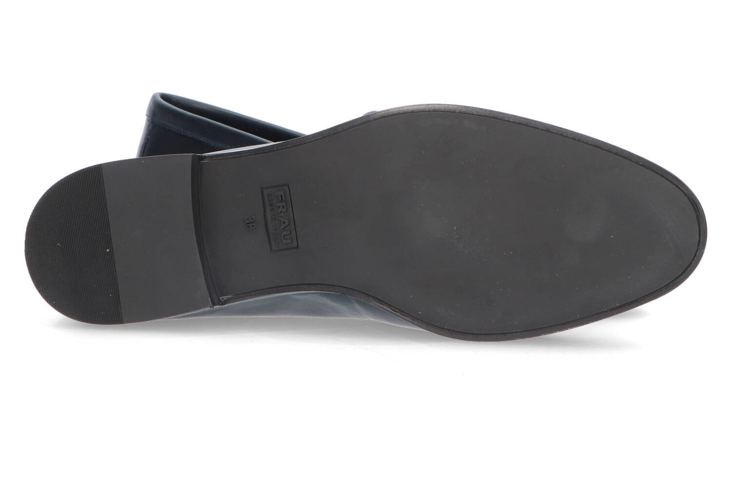 Mocassins en cuir bleu foncé Frau