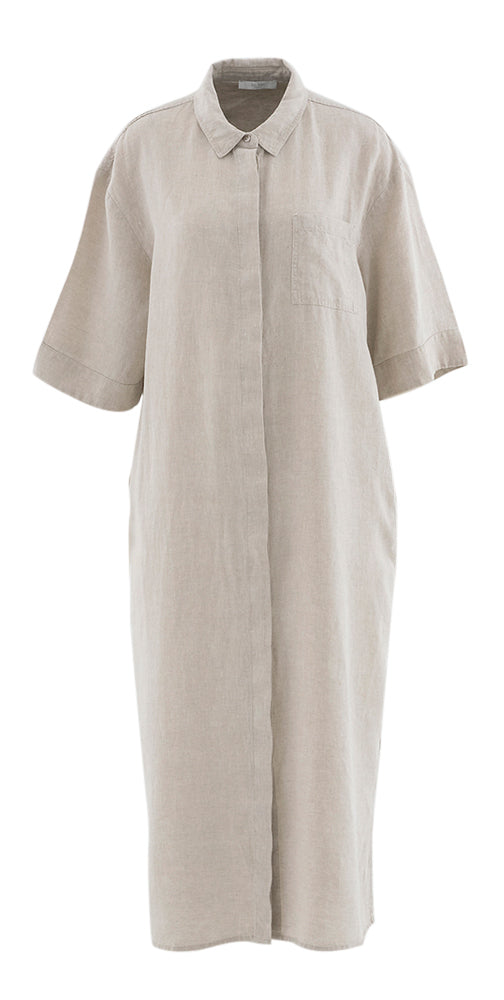 Beige linnen jurk Bruno By-Bar
