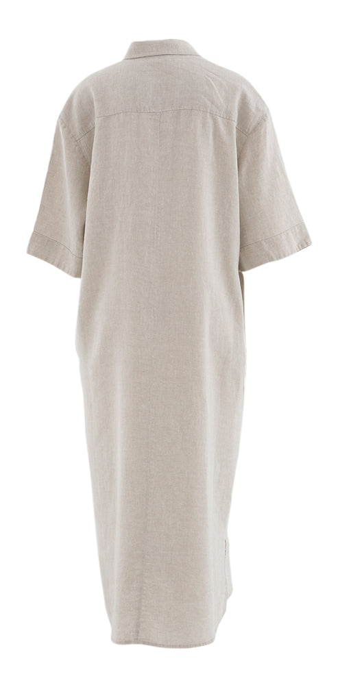 Beige linnen jurk Bruno By-Bar