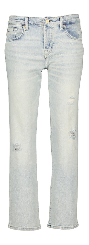 Jean droit court bleu clair For All Mankind