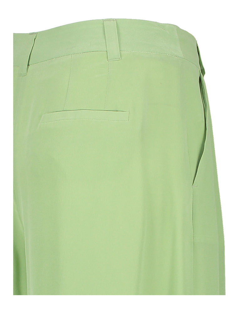 Pantalon ample en soie verte Sedia Marella