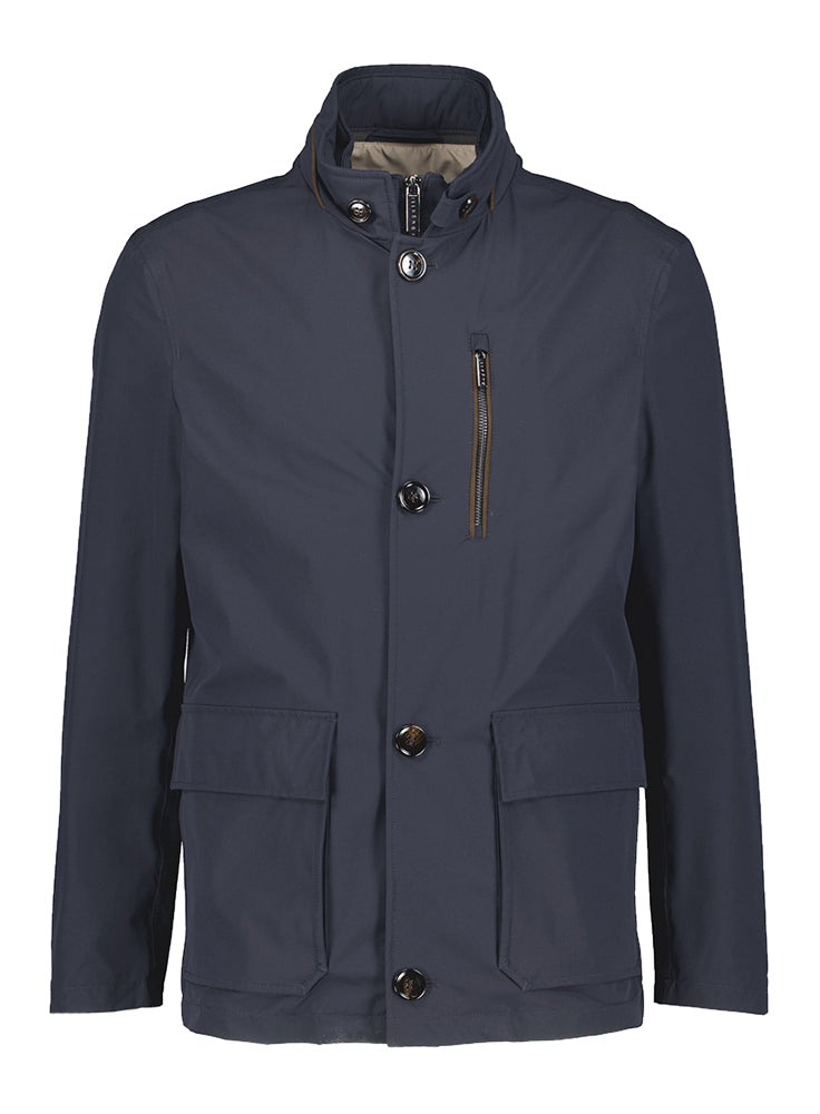 Veste Bugatti bleu foncé imperméable et coupe-vent