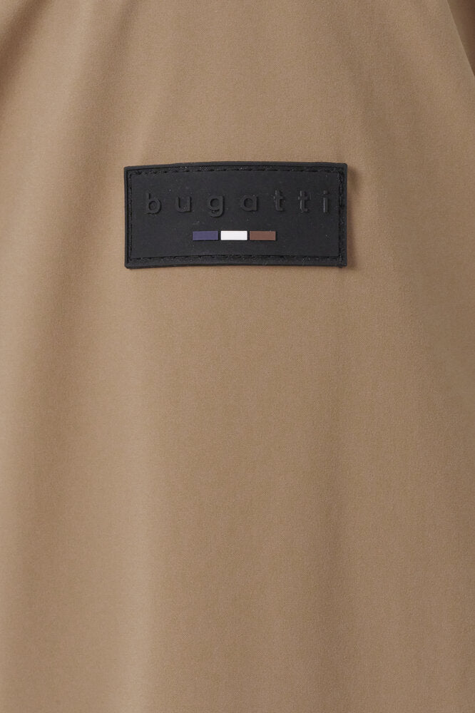 Camelkleurige jas met uitritsbare rits Bugatti