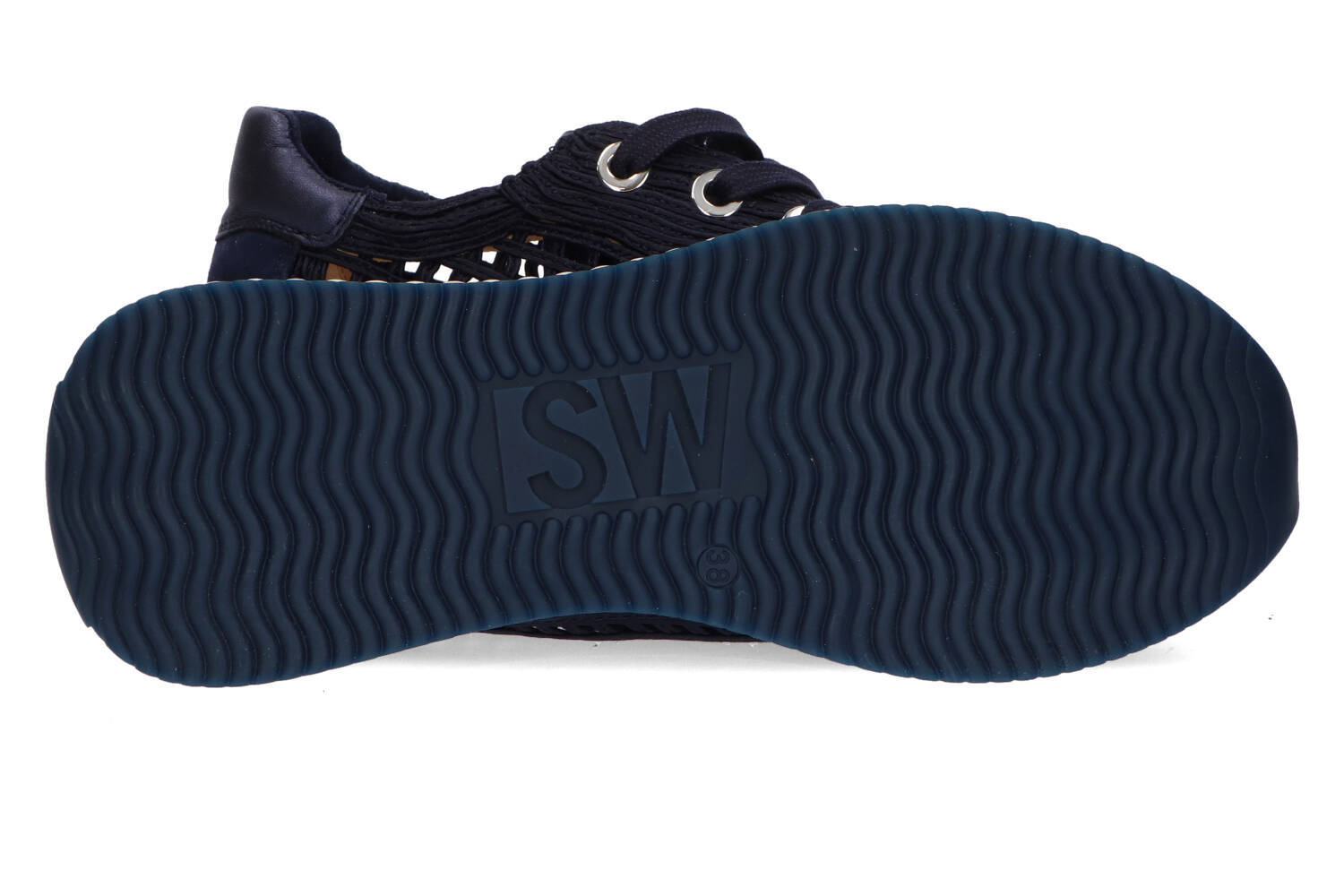 Donkerblauwe lage sneakers Softwaves