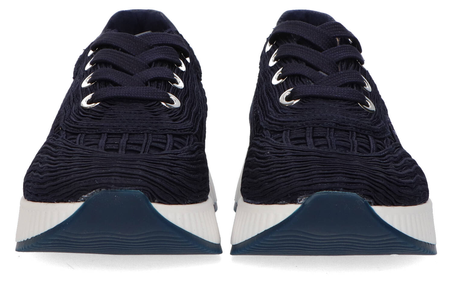 Donkerblauwe lage sneakers Softwaves