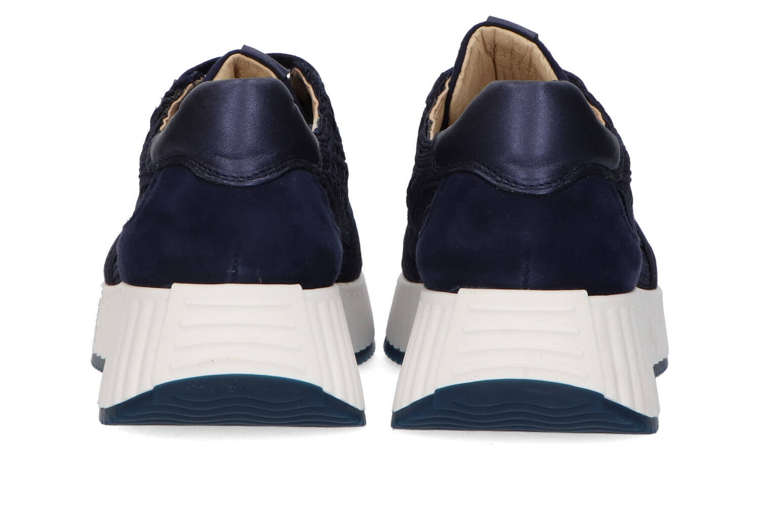 Donkerblauwe lage sneakers Softwaves