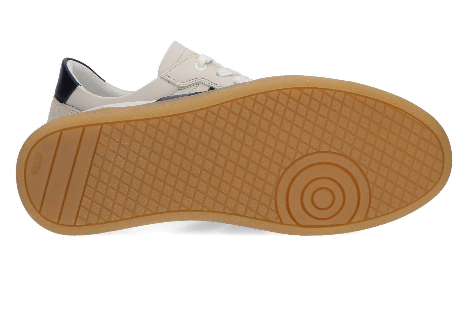 White navy lage sneakers National Stand
