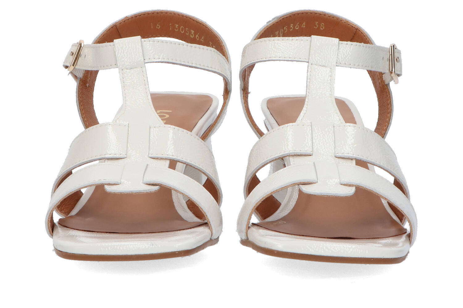 Witte sandalen met blokhak Lodi