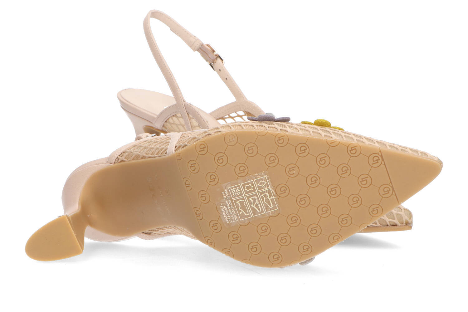 Escarpin multi flores nu Raseria Lodi