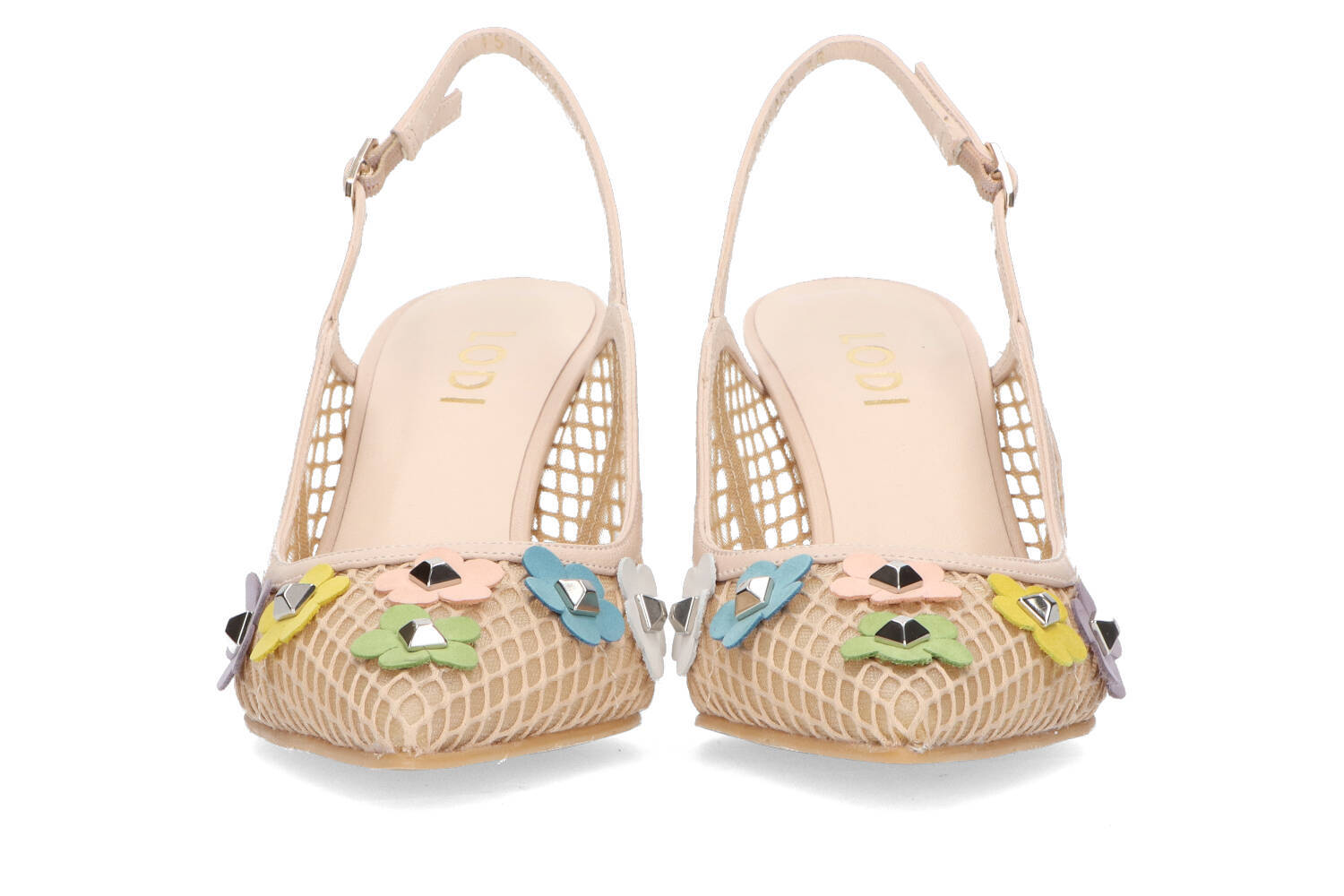 Escarpin multi flores nu Raseria Lodi