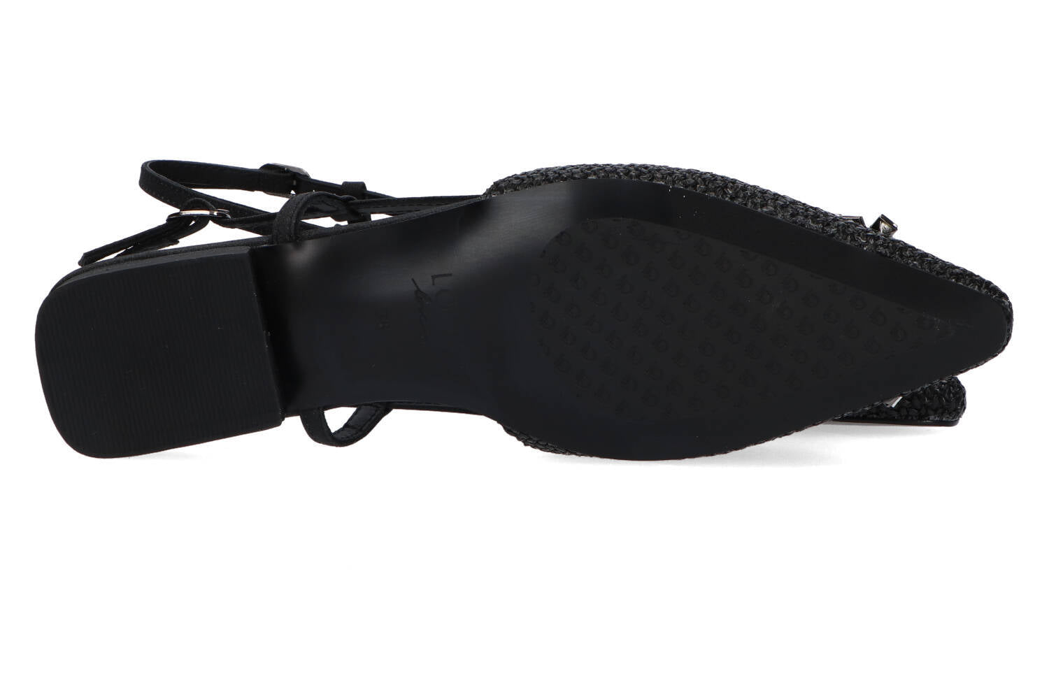 Mocassins noirs en raphia Lodi