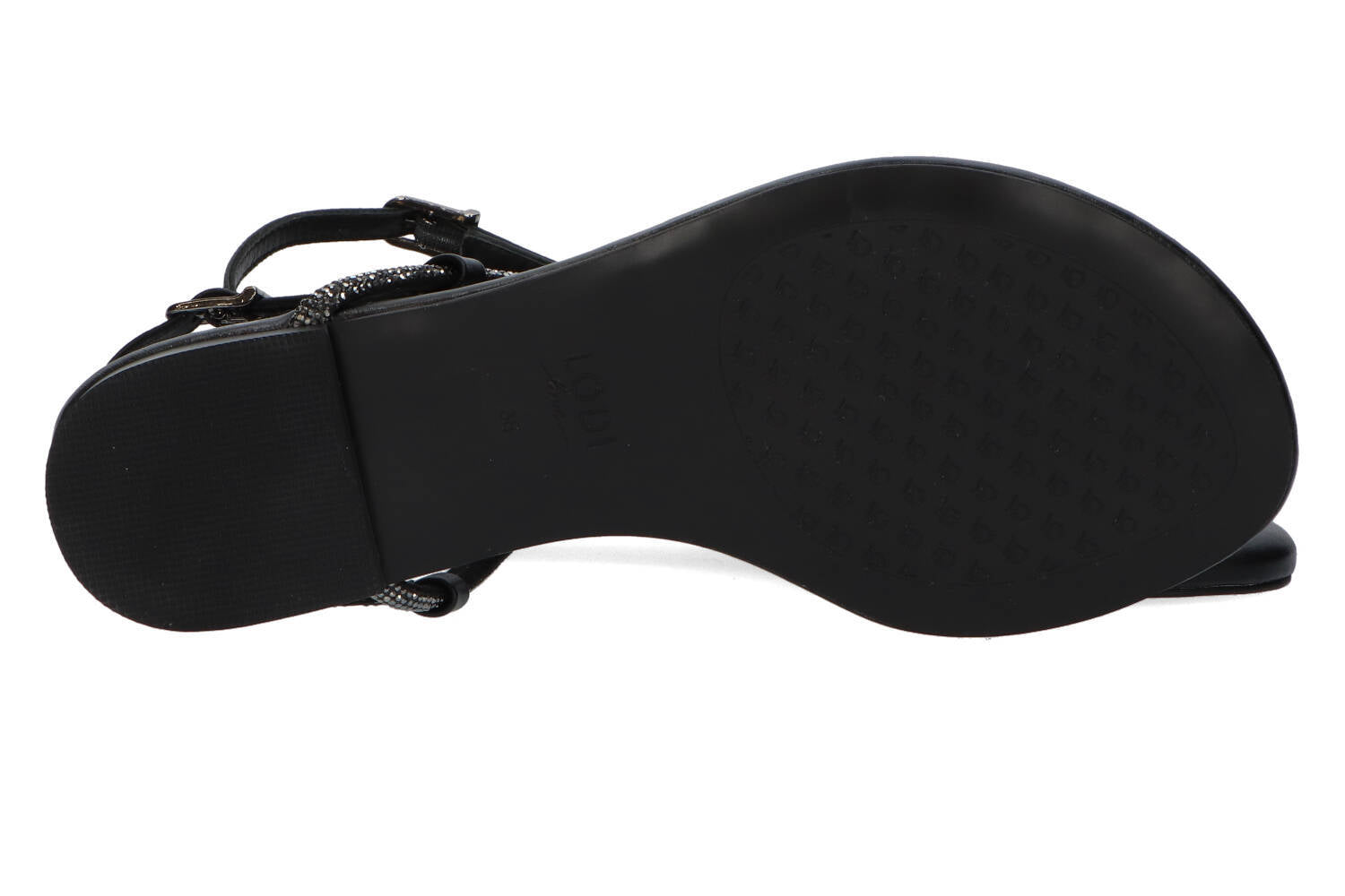 Sandales noires à strass Lodi