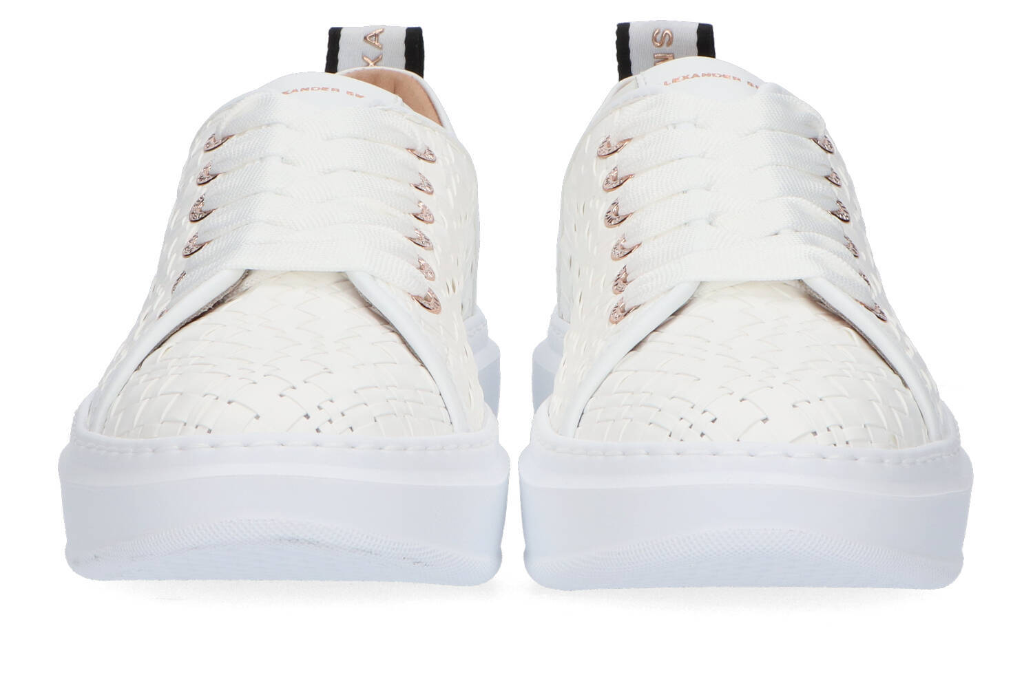 Baskets basses blanches tissées Alexander Smith