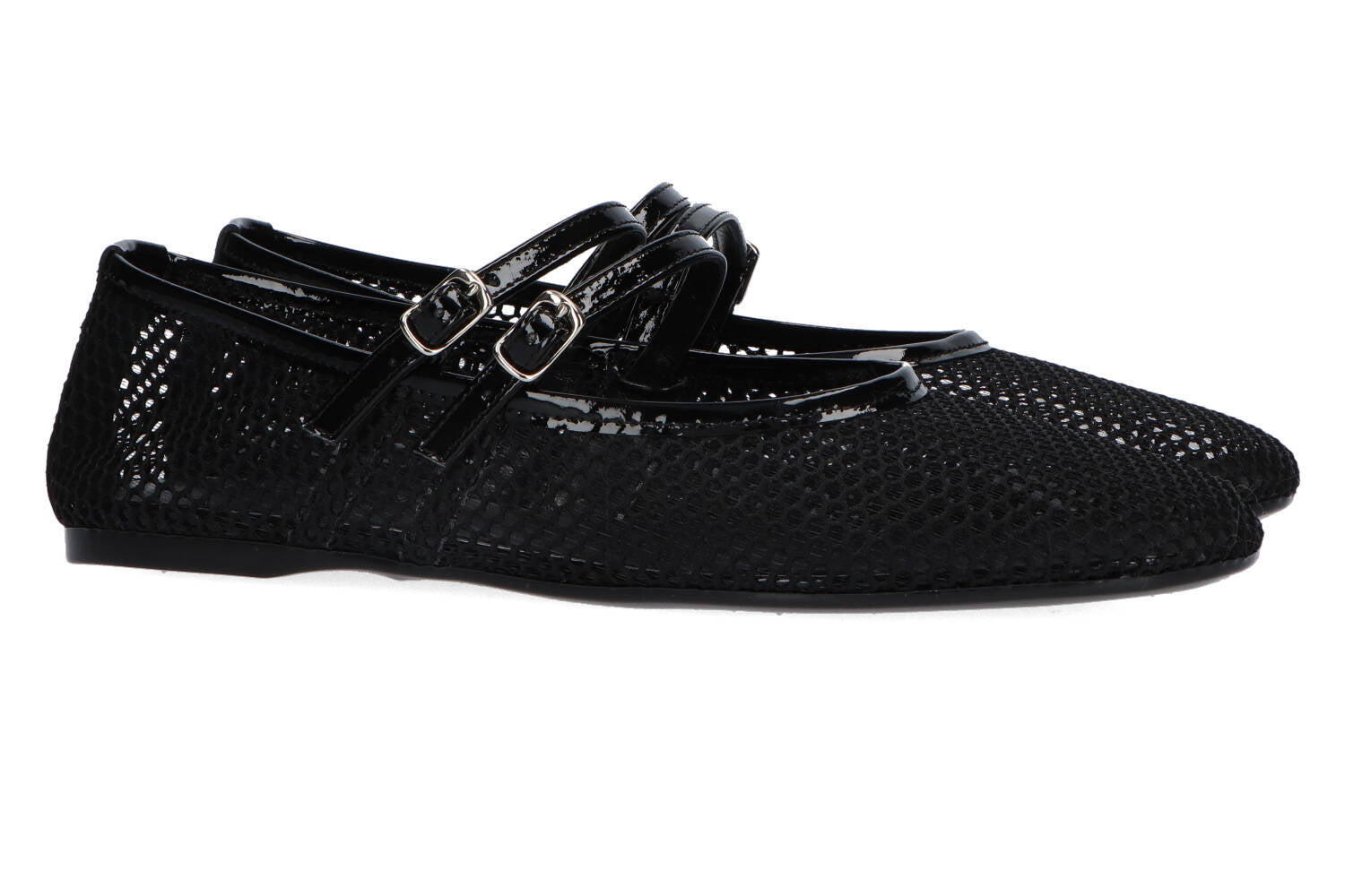 Ballerine en maille noire Sybille Rotta