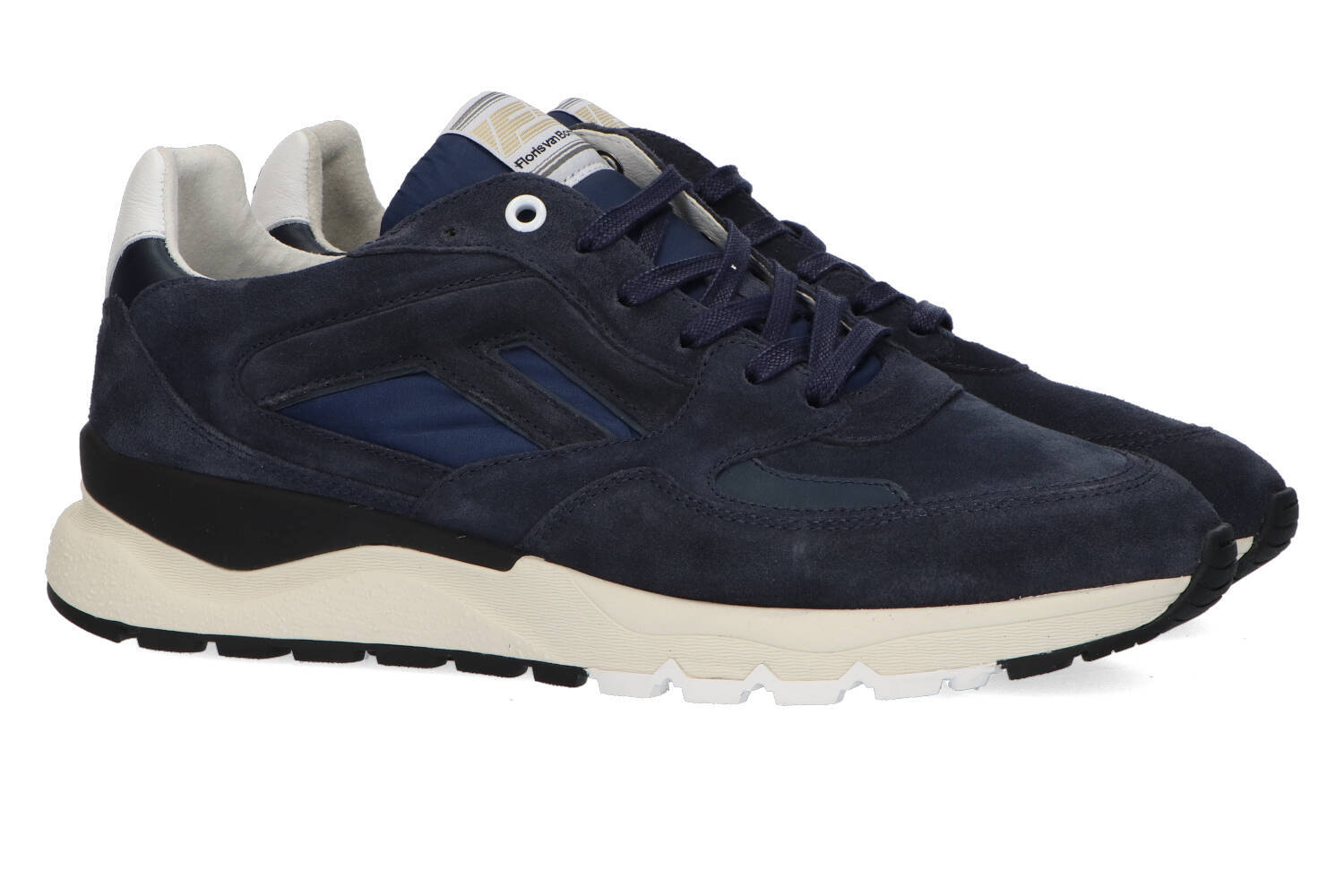 Baskets basses bleu foncé Floris Van Bommel