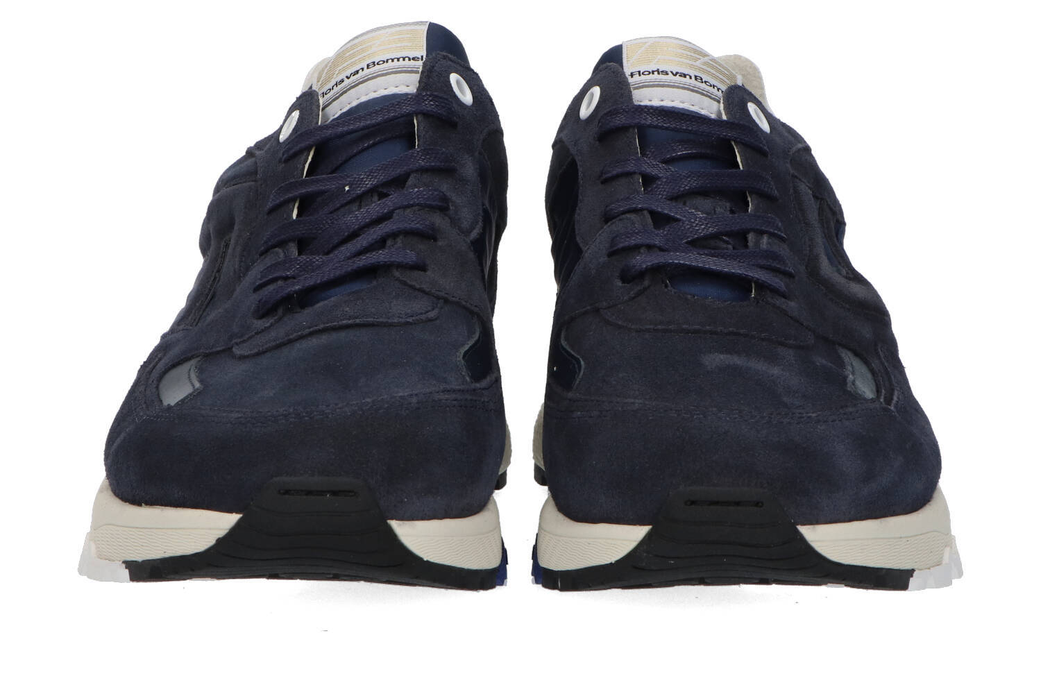 Baskets basses bleu foncé Floris Van Bommel