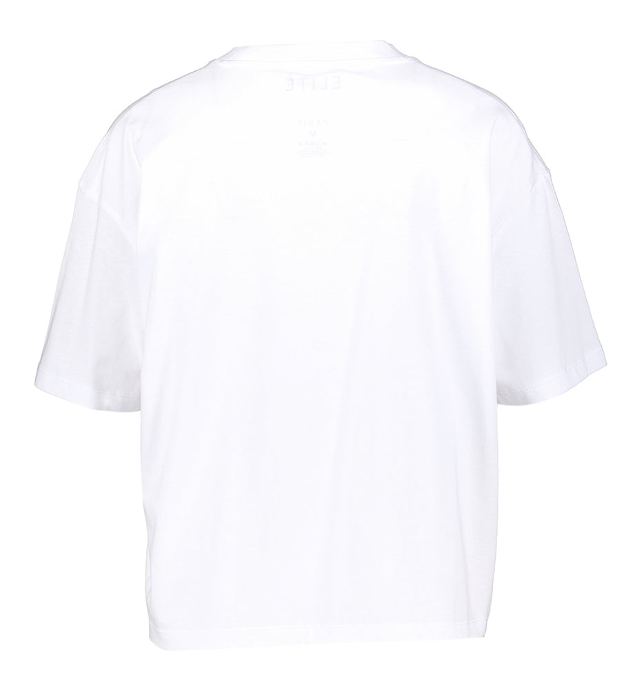 Witte T-shirt met opdruk Lau Elite