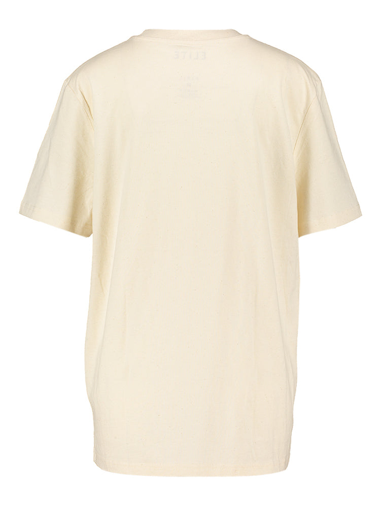 Beige T-shirt met print Run Elite