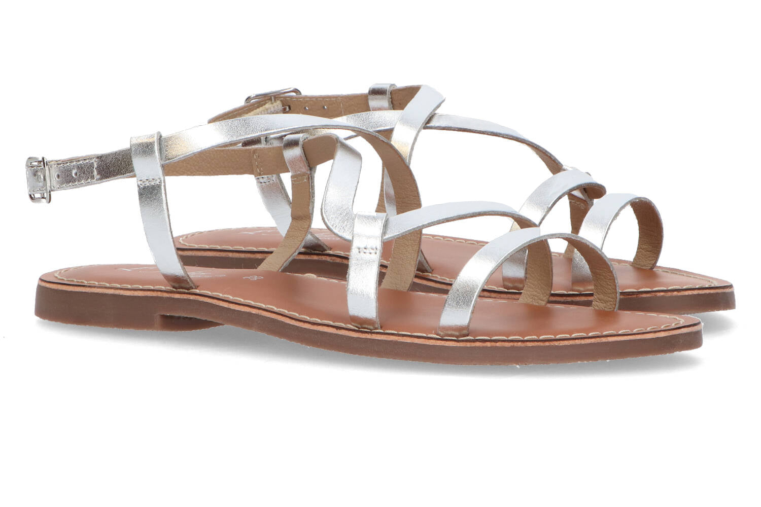 Sandales argentées L'Atelier Tropézien