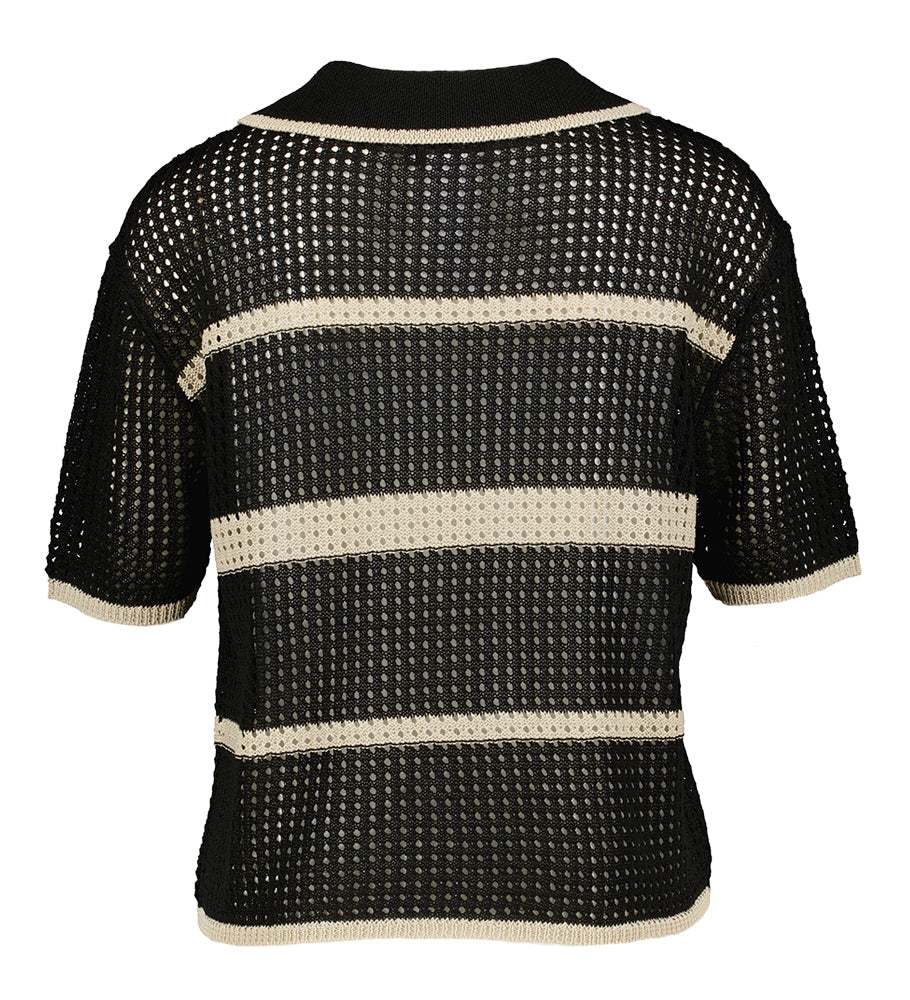 Blauwe polo met strepen Joseph Ribkoff