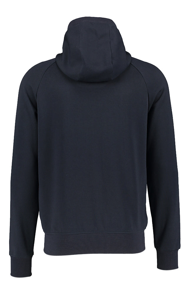 Doudoune bleu foncé à capuche et manches pull Strato Lissone Mirto Duno