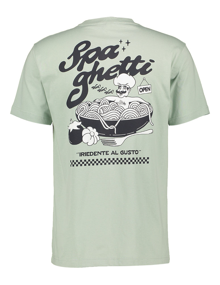 Pull vert à imprimé spaghetti Iriedaily