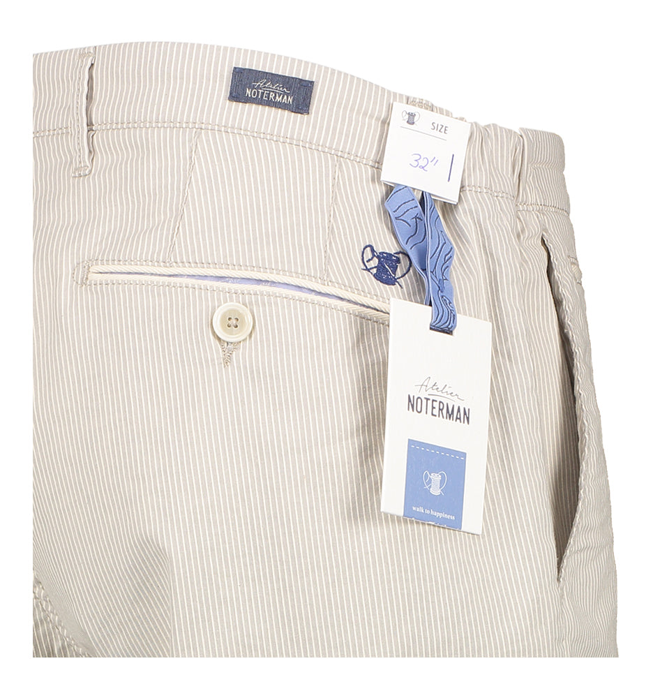 Short rayé beige Atelier Noterman