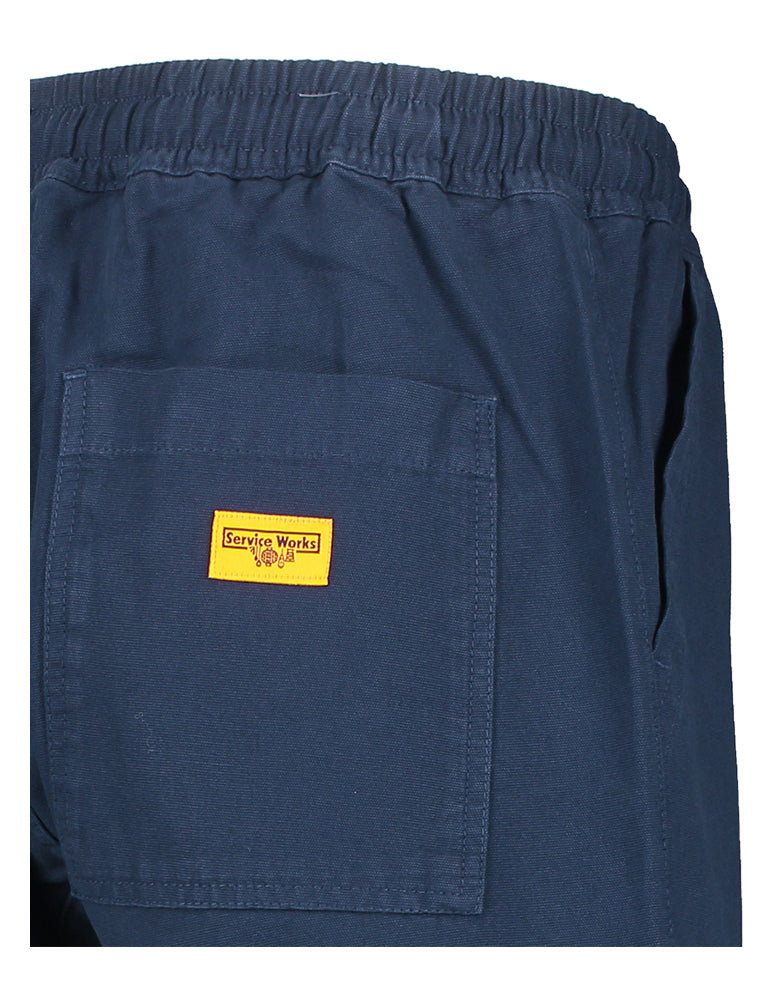 Short en coton bleu foncé Service Works