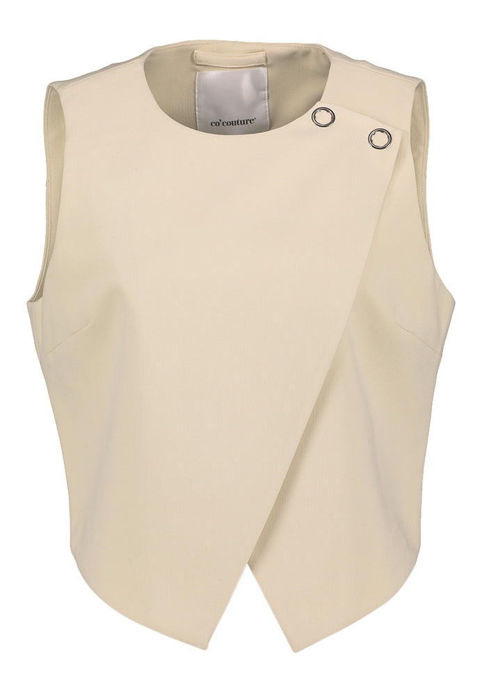 Gilet couleur vanille Co'Couture