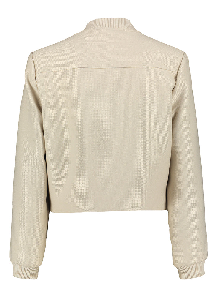 Beige cropped jasje Co'Couture