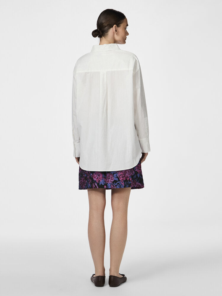 Blouse longue blanche à étoiles YAS