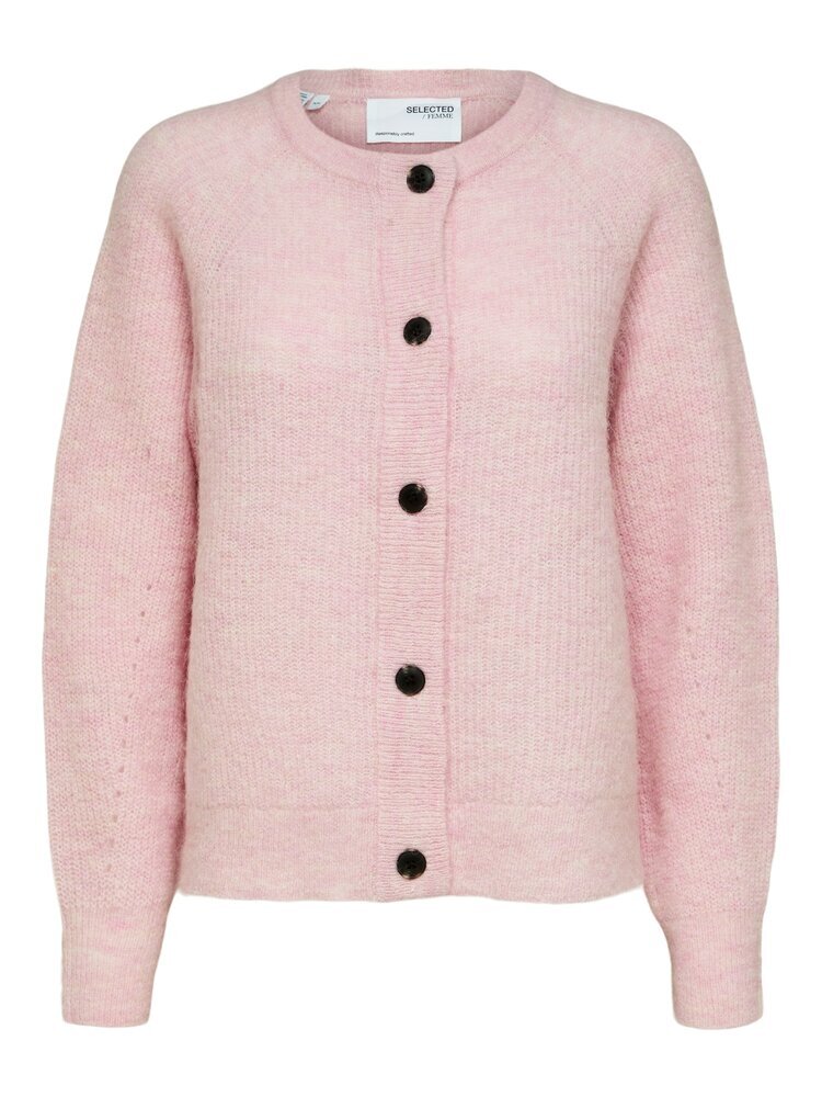 Gilet mauve délavé à boutons marrons Sélectionné