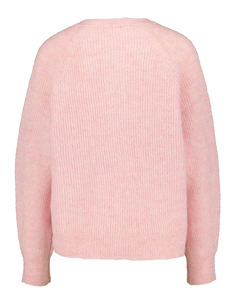 Gilet mauve délavé à boutons marrons Sélectionné