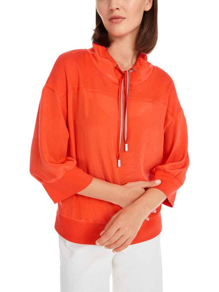 Chemisier sport orange fluo à col spécial Marccain