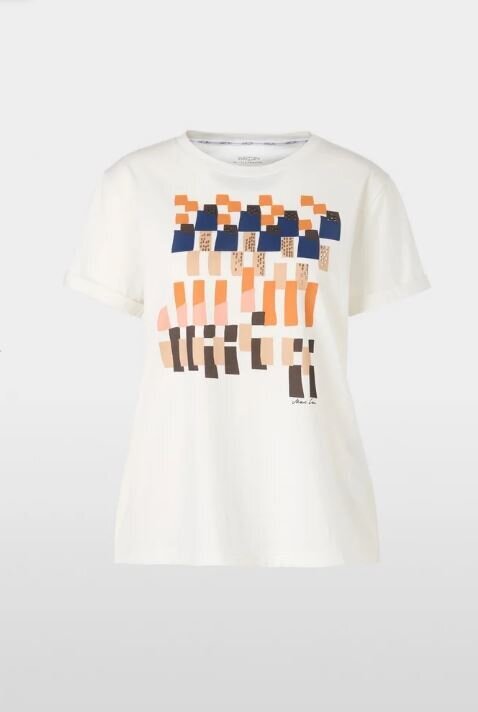 Witte t-shirt met print Marccain